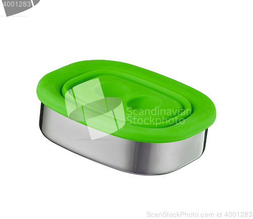 Image of metal food container