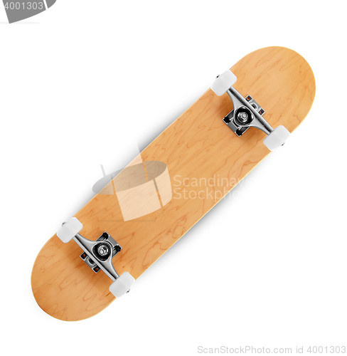 Image of skateboard on a white background