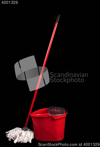 Image of Cleaning mop isolated