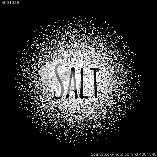 Image of Salt made of white dots