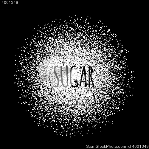 Image of Sugar made of white dots.