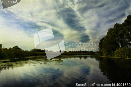 Image of Summer landscape with a river