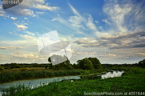 Image of Summer landscape with a river