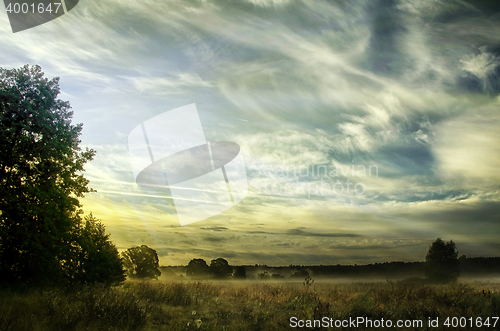 Image of Landscape with the morning mist