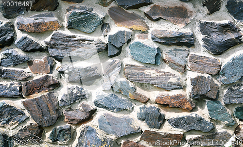 Image of The texture in the form of a wall of colored quartz