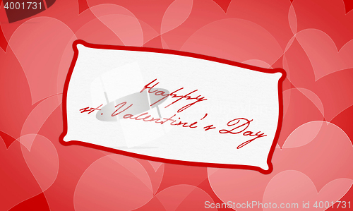 Image of Valentine\'s day background with hearts, sample text