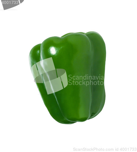 Image of green pepper isolated