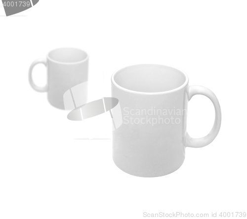 Image of two white cups