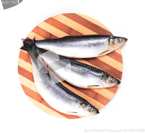 Image of fish on kitchen board