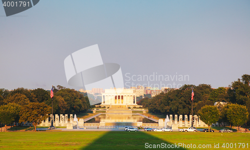 Image of Abraham Lincoln memorial in Washington, DC