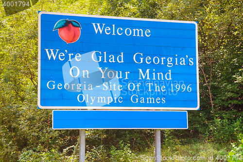 Image of Road sign at the Georgia border