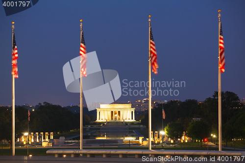 Image of Abraham Lincoln memorial in Washington, DC