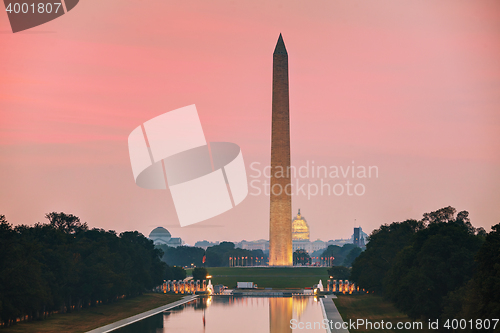 Image of Washington Memorial monument in Washington, DC