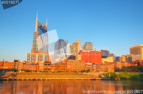 Image of Downtown Nashville cityscape in the morning