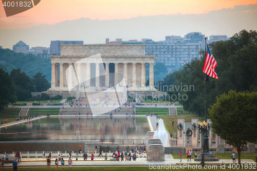 Image of Abraham Lincoln memorial in Washington, DC