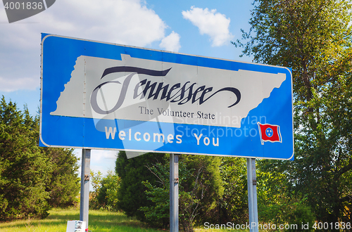 Image of Tennessee welcomes you sign