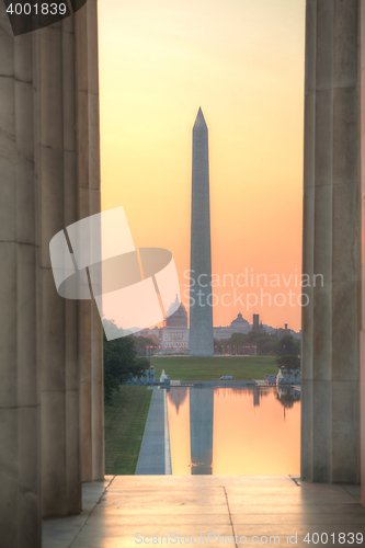 Image of Washington Memorial monument in Washington, DC