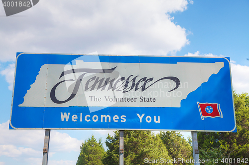 Image of Tennessee welcomes you sign