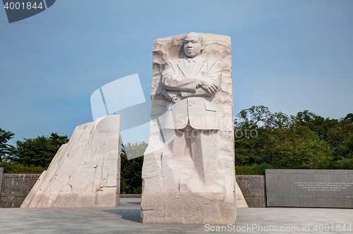 Image of Martin Luther King, Jr memorial monument in Washington, DC