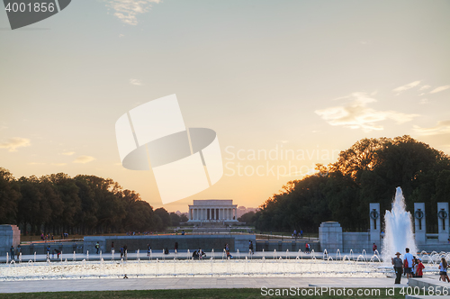 Image of Abraham Lincoln memorial in Washington, DC