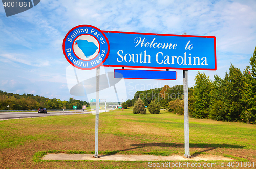 Image of Welcome to South Carolina sign