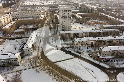 Image of Residential district near power station. Tyumen