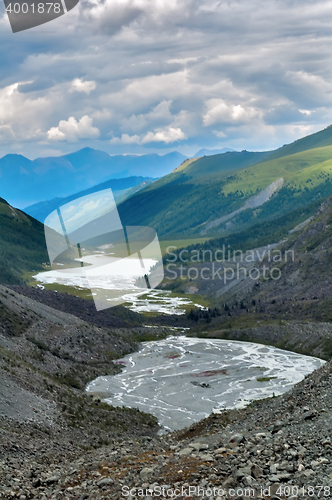 Image of Akkem Valley at summer day