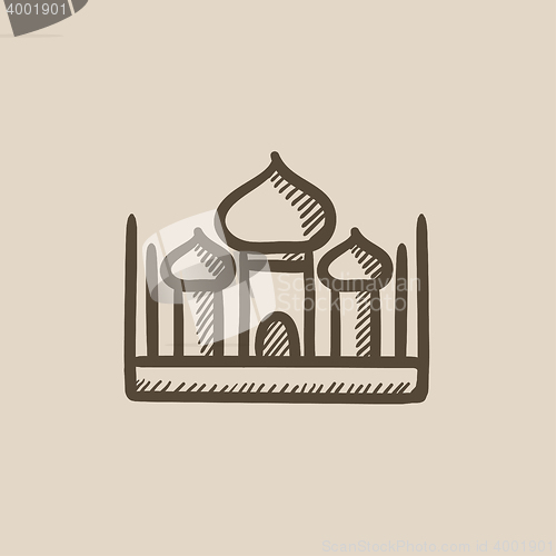 Image of Mosque sketch icon.