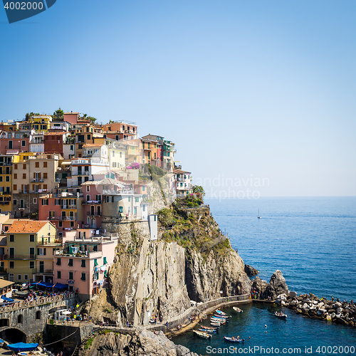 Image of Manarola in Cinque Terre, Italy - July 2016 - The most eye-catch