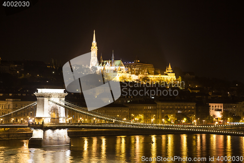 Image of Budapest, cityscape by night