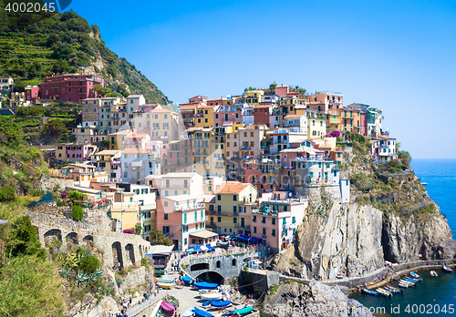 Image of Manarola in Cinque Terre, Italy - July 2016 - The most eye-catch