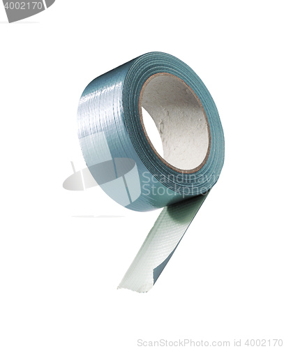 Image of reel of adhesive repair tape isolated