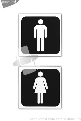 Image of Toilet Sign isolated on the white background.