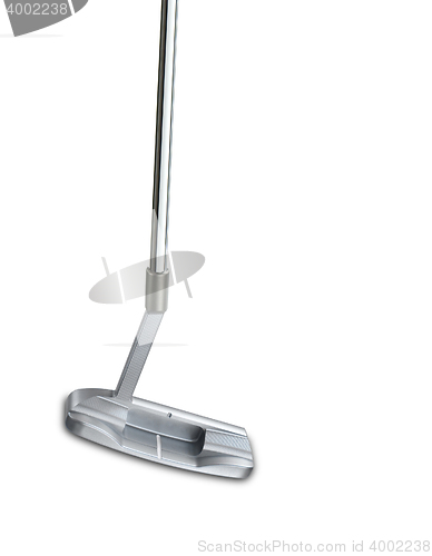 Image of New golf club on white isolated background