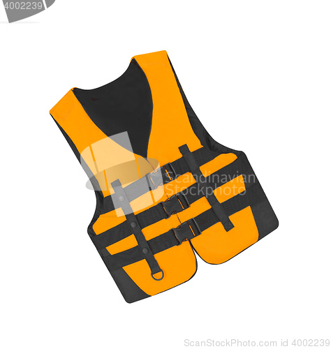 Image of Orange vest isolated on the white background