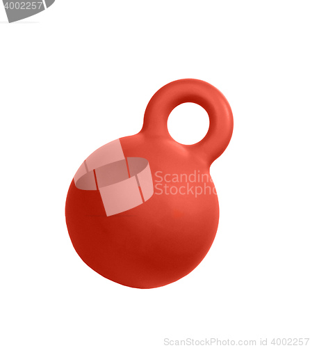 Image of old russian weight, isolated, with clipping path