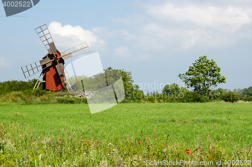 Image of Old wooden windmill