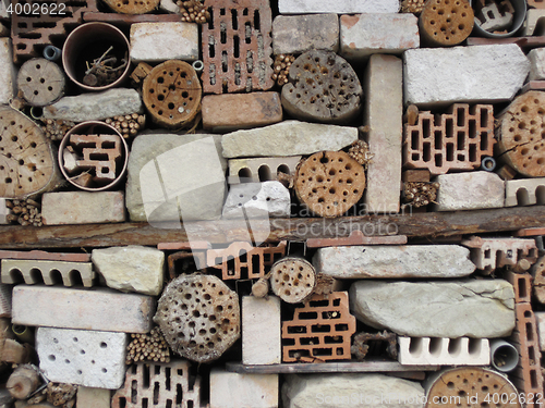 Image of insect home made by people