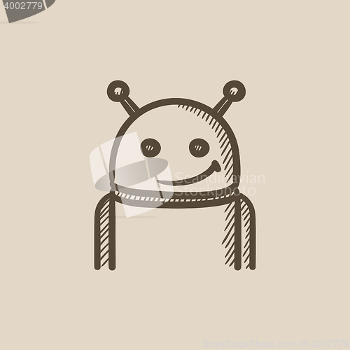 Image of Robot sketch icon.