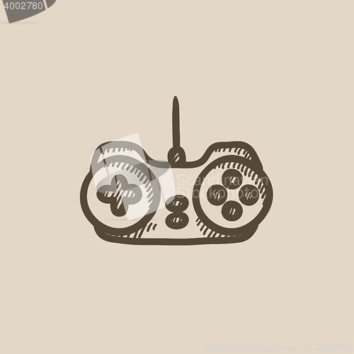 Image of Joystick sketch icon.