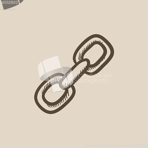 Image of Chain links sketch icon.