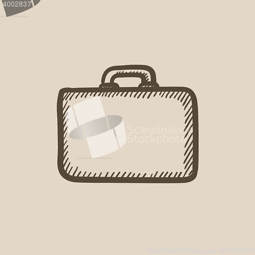 Image of Briefcase sketch icon.