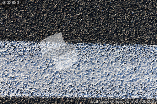 Image of road white stripes