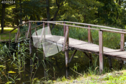 Image of old wooden bridge