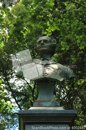 Image of Jesenik Spa Statue - Priessnitz founder of spa