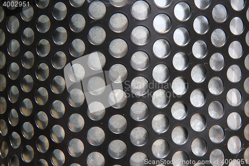 Image of round steel texture