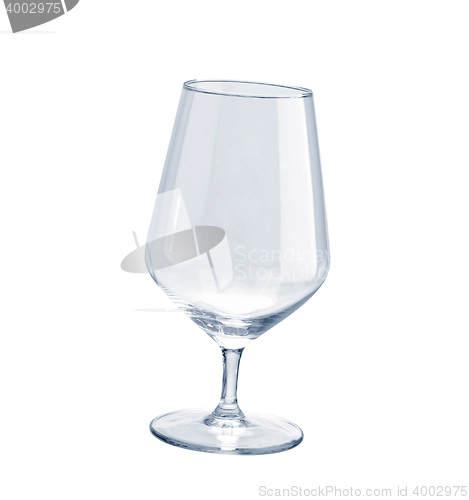 Image of Empty wineglass isolated