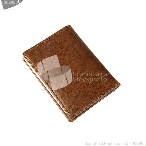 Image of general modern cover notebook with bookmark for take notes