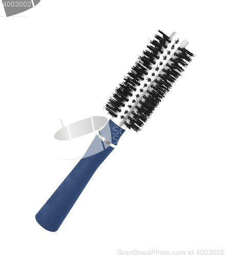 Image of Salon round hairbrush isolated on white background