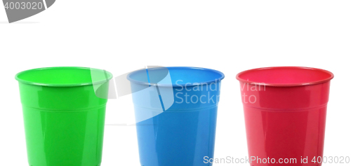 Image of Set of plastic cups